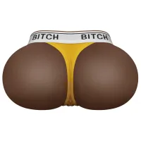Vagin realist din bronz artificial și anus cu chiloți Streetgirl - 79628224 - 4
