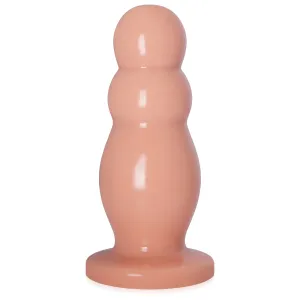 Dop anal din gel gros de culoarea pielii dildo max 6 cm diametru - 72587178