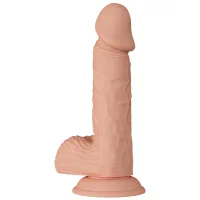 Dildo realist moale cu ventuză culoarea pielii 20,5 cm - 77370387 - 2