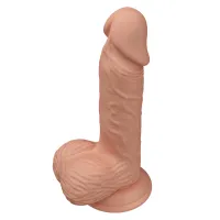 Dildo realist moale cu ventuză culoarea pielii 20,5 cm - 77370387 - 5