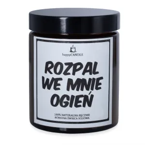 Lumânare din soia cu inscripția "Aprinde în mine focul" cadou pentru cupluri - 71996611