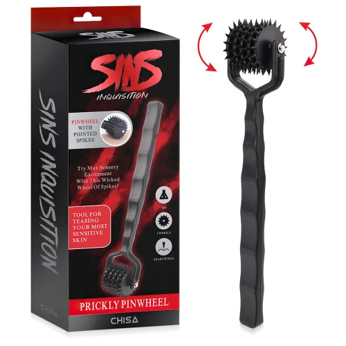 Negru cu țepi, cilindru iritant pentru BDSM - 72562528