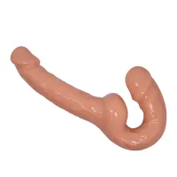 Ham strap-on autoportant dublu dildo pentru cupluri pegging 25 cm - 70266474 - 6