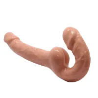 Ham strap-on autoportant dublu dildo pentru cupluri pegging 25 cm - 70266474 - 5