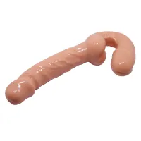 Ham strap-on autoportant dublu dildo pentru cupluri pegging 25 cm - 70266474 - 3