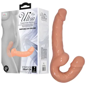 Ham strap-on autoportant dublu dildo pentru cupluri pegging 25 cm - 70266474