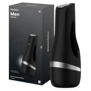 SATISFYER MEN CLASSIC - MASTURATOR PENTRU STIMULAREA ÎNTREGULUI PENIS CU INTERIOR CYBERSKIN ȘI EFECT DE ASPIRAȚIE - 79585720