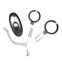 Electrostimulator dublu cu inel pentru penis și bandă pentru scrot - 78995468 - 5