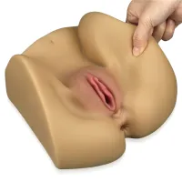Masturbator masculin realist din material de culoarea pielii, vagin și anus artificial - 78786946 - 3