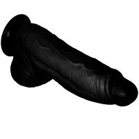 Dildo negru puternic, venos, penis realist cu un diametru de 7 cm - 74302835 - 2