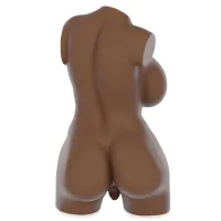 Masturbator realist mică păpușă sexuală cu penis și sâni mari maro - 72821460 - 4