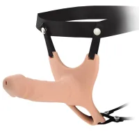 Strap-on cu penis realist de 15cm și curea reglabilă - 71085938 - 3