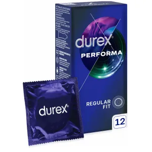Prezervativele Durex Performa cu benzocaină pentru sex mai lung 12 buc - 71959534