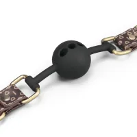 Rebellion dop gag elegant din silicon cu găuri jucărie BDSM pentru cupluri - 78891442 - 2