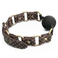 Rebellion dop gag elegant din silicon cu găuri jucărie BDSM pentru cupluri - 78891442 - 8