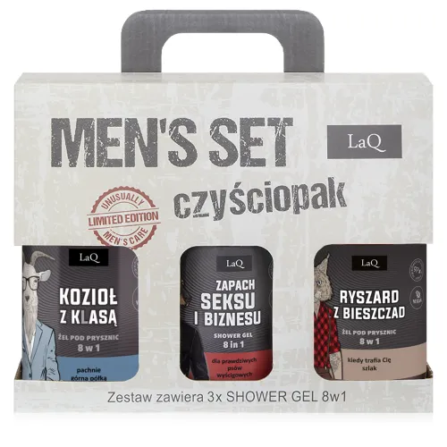 Set pentru bărbați adevărați - 3x gel de duș 500 ml - 77255027