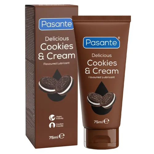 Lubrifiant pe bază de apă cu aromă de biscuiți cu ciocolată Pasante Delicious 75 ml - 77586070