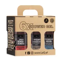 Set geluri de duș vegane pentru bărbați LAQ CZYŚCIOPAK 6x100ml - 78609627 - 2