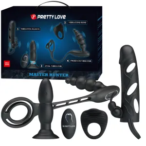 Set de gadgeturi erotice în 4 părți pentru bărbați - 79563451