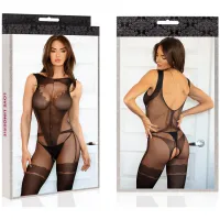 BODYSTOCKING CU SPATE TĂIAT ȘI PAS DESCHIS - 73708538 - 3