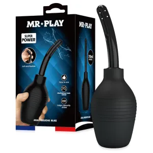 Irigator intim negru cu pară pentru clismă anal sex 310 ml - 74021258