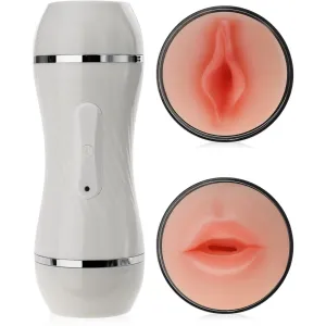 MASTURBATOR CU DOUĂ FEȚE 36 DE FUNCȚII VAGIN ARTIFICIAL ȘI GURĂ ÎN TUB RESIGILABIL - 74084649