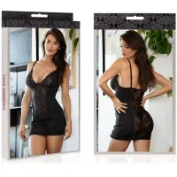 CĂMAȘĂ DE NOAPTE DIN DANTELĂ CU BRETELE REGLABILE - 74274345 - 3