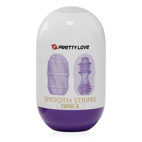 Masturbator gelatinos flexibil cu striații pentru bărbați 9 cm - 77700254