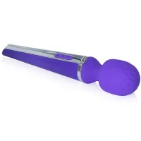 Vibrator baghetă WAND mov, 20 moduri de vibrație + 8 trepte de intensitate - 75201236 - 2