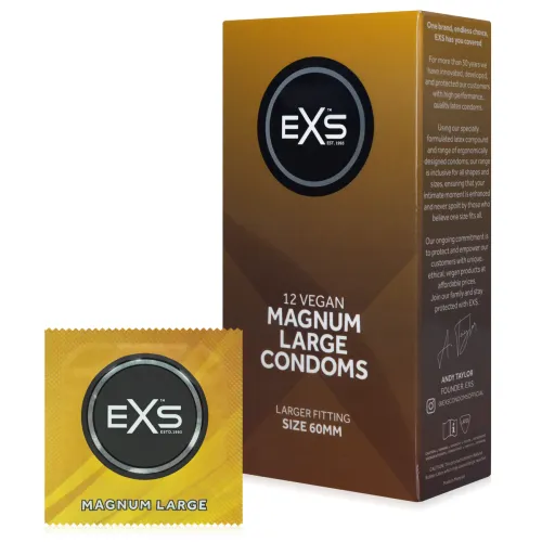 Prezervative XL 60 mm pentru penis mare EXS MAGNUM LARGE, 12 buc. - 70948089