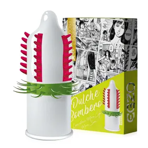 Prezervativ cu protuberanțe EGZO Dulche Bombero - 74677958