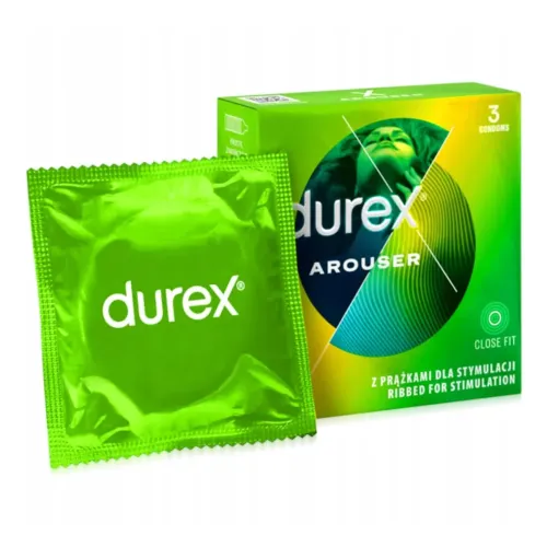 Durex Arouser prezervative cu textură pentru senzații de neuitat 3 buc - 72822306