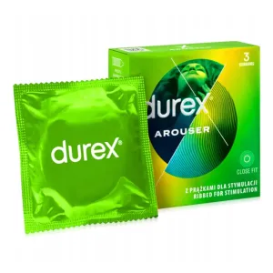 Durex Arouser prezervative cu textură pentru senzații de neuitat 3 buc - 72822306
