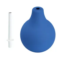 Irigator albastru tip pară pentru clismă anală 224 ml - 73197961 - 3