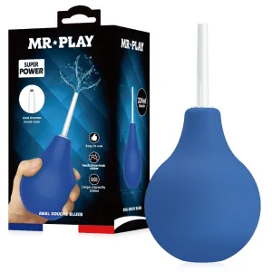 Irigator albastru tip pară pentru clismă anală 224 ml - 73197961