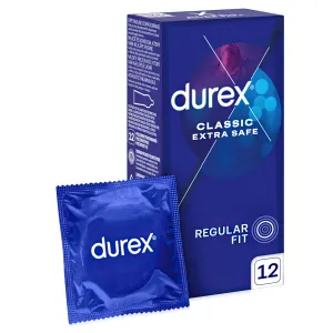 Durex Classic Extra Safe prezervative întărite și mai groase 12 buc - 78404279