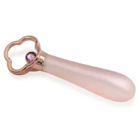 Mini vibrator elegant și discret cu cristal 10 funcții - 73720186 - 6