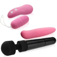 Set pentru Femei: Ou Vibrant, Masaj Aerian, Vibrator - 76432728 - 2