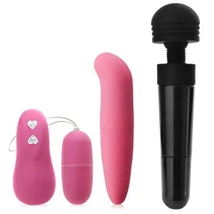 Set pentru Femei: Ou Vibrant, Masaj Aerian, Vibrator - 76432728