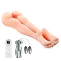 Masturbator realistyczny pentru bărbați cu vibrații picioare sexy - 70093480 - 3