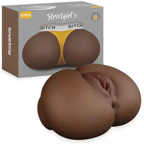 Vagin realistic artificial maro și anus cu chiloți Streetgirl - 76422297