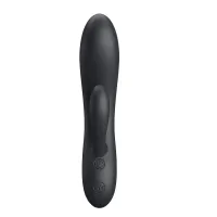 Vibrator negru din silicon cu stimulare clitoridiană, 30 de programe - 75016348 - 5