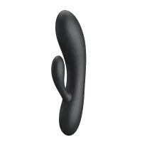 Vibrator negru din silicon cu stimulare clitoridiană, 30 de programe - 75016348 - 6